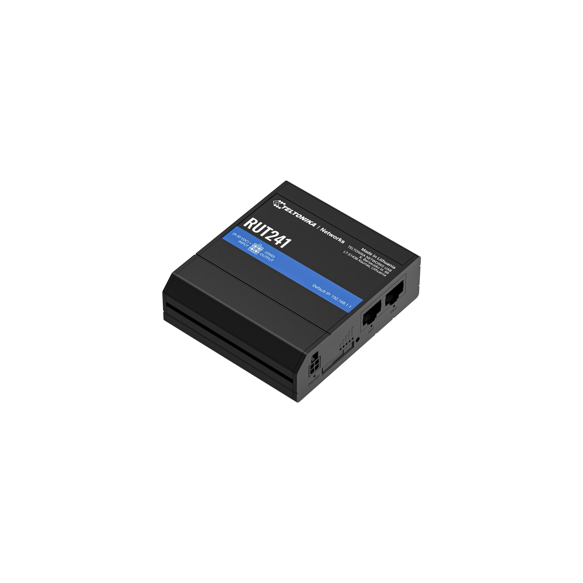 Teltonika RUT241 – LTE-Router, Wi-Fi 4, Einzelband 2,4 GHz, 4G (LTE), 1x SIM, 1x RJ-45 (10/100 Mbit/s)