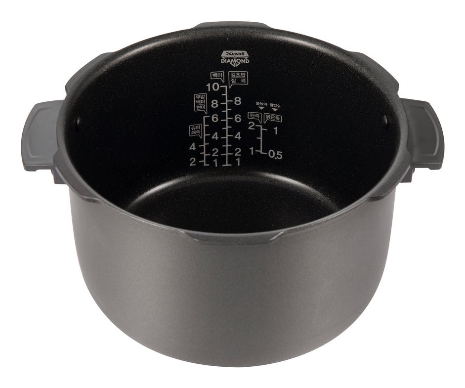 Cuckoo Reiskocher CRP-ST1009F – 1,8 l, 1150 W, Warmhaltefunktion – Champagner/Weiss