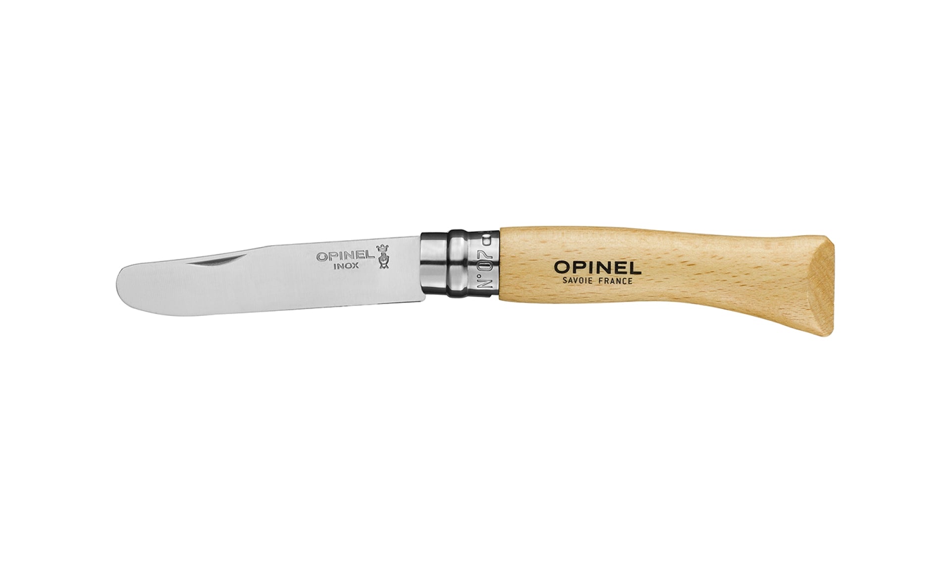 Opinel N°07 Mein Erstes – Klappmesser 80 mm, Holzgriff, Virobloc
