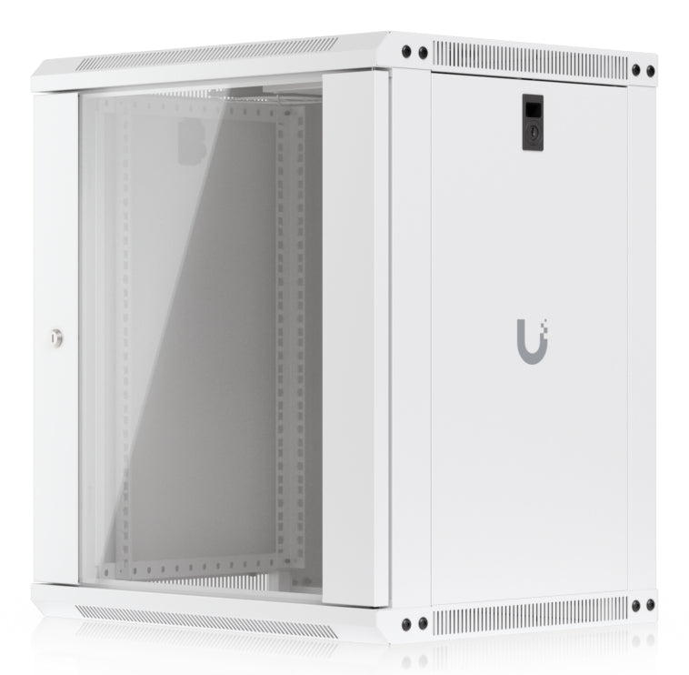 Ubiquiti UACC-Rack-12U-Wand-450-G – 19" Wandverteiler 12U, abschliessbar, 550 × 450 × 635 mm, weiss, Stahl