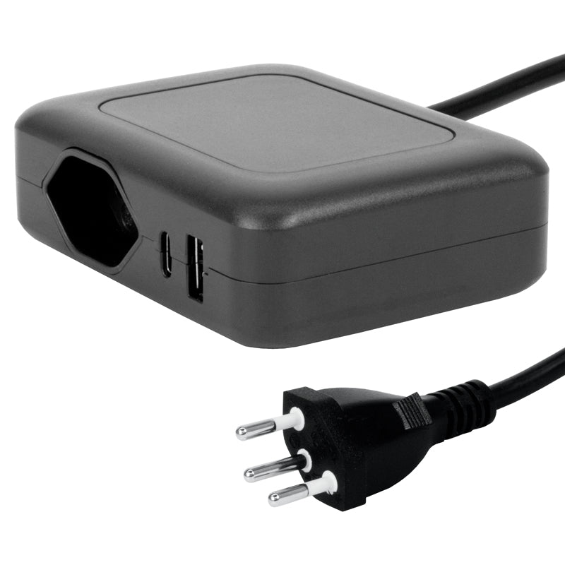 Steffen Ladestation IQ 1xT13 + 1x USB-A/C – Kabel 1,5 m