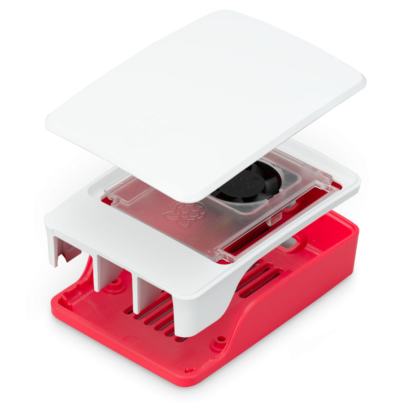 Raspberry Pi SC1159 Gehäuse für Raspberry Pi 5 – Rot/Weiss