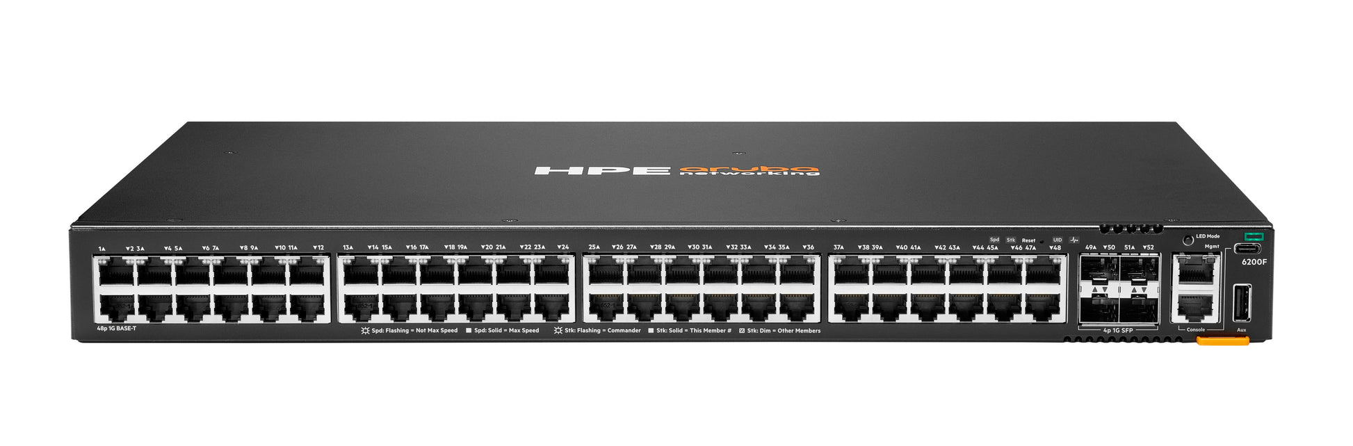 HPE Aruba Networking CX 6200F – Managed L3 Switch – 48× 1G, 4× SFP, 1U, 19"