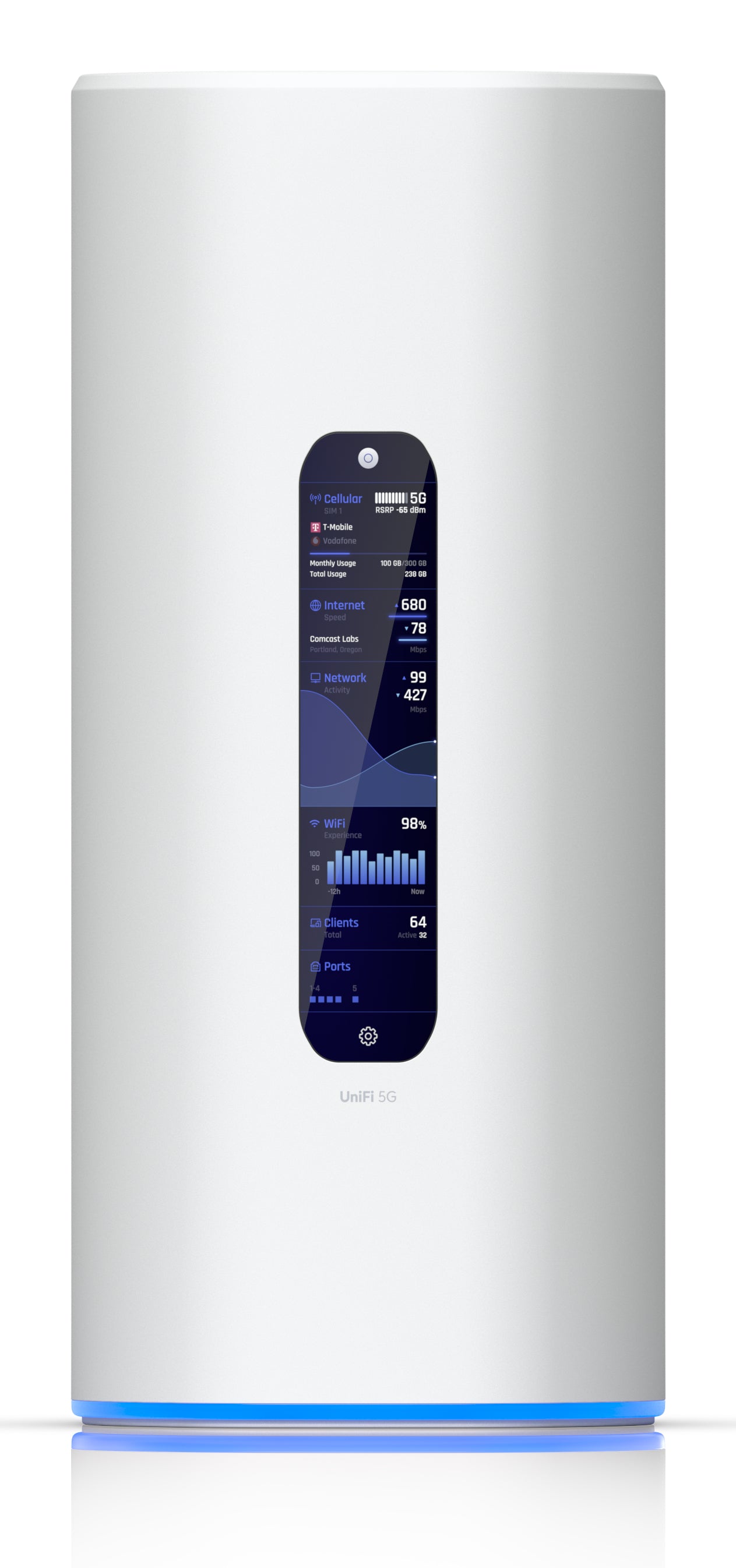 Ubiquiti UDR-5G-Max – WLAN-Router – Wi-Fi 7 Tri-Band (2,4/5/6 GHz), 7,3 Gbit/s, 2.5GbE