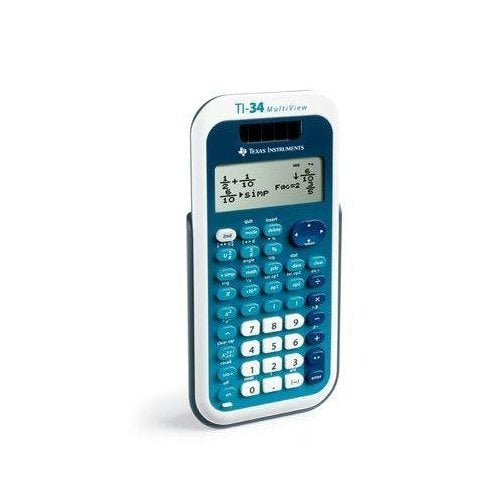 Texas Instruments Taschenrechner TI-34 MultiView – 16-stellig, 4-zeilig LCD, Solar + Batterie, 84×169×20 mm