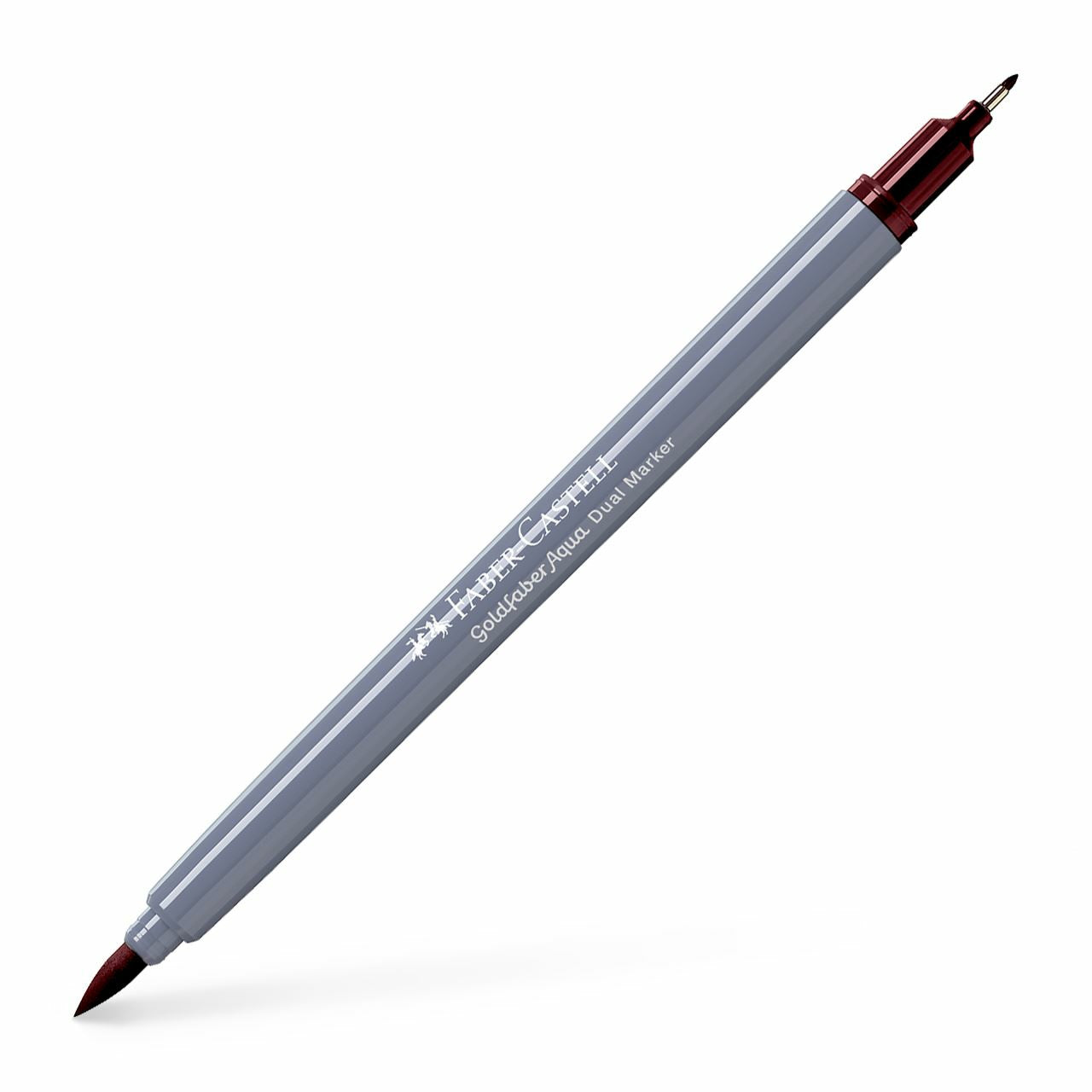Faber-Castell Brush Pen – Finelinerspitze 0,6 mm, Pinselspitze – Caput Mortuum Violet – wasservermalbar