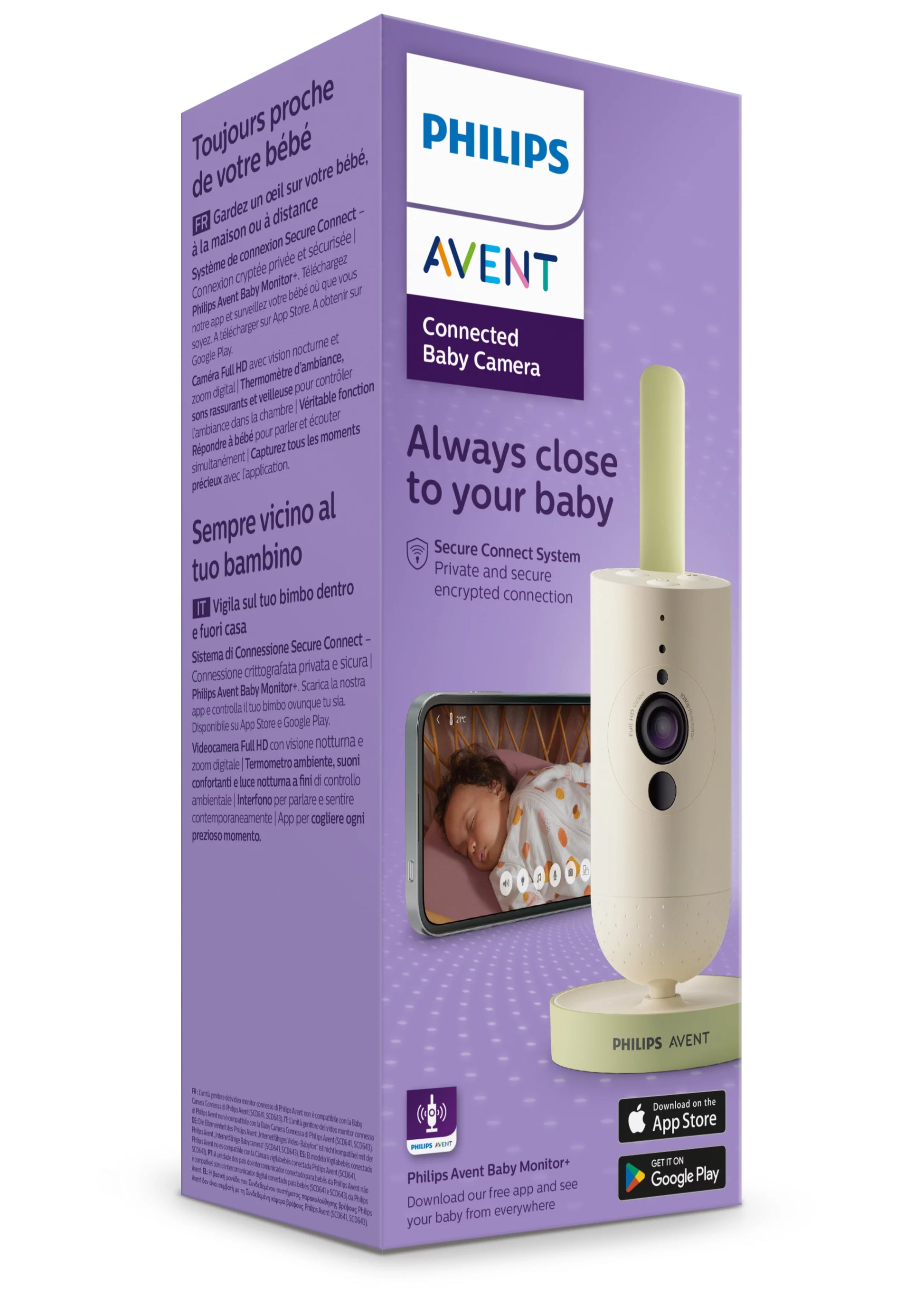 Philips AVENT SCD643/26 – 1080p – WLAN – Innen, 2-Wege-Audio