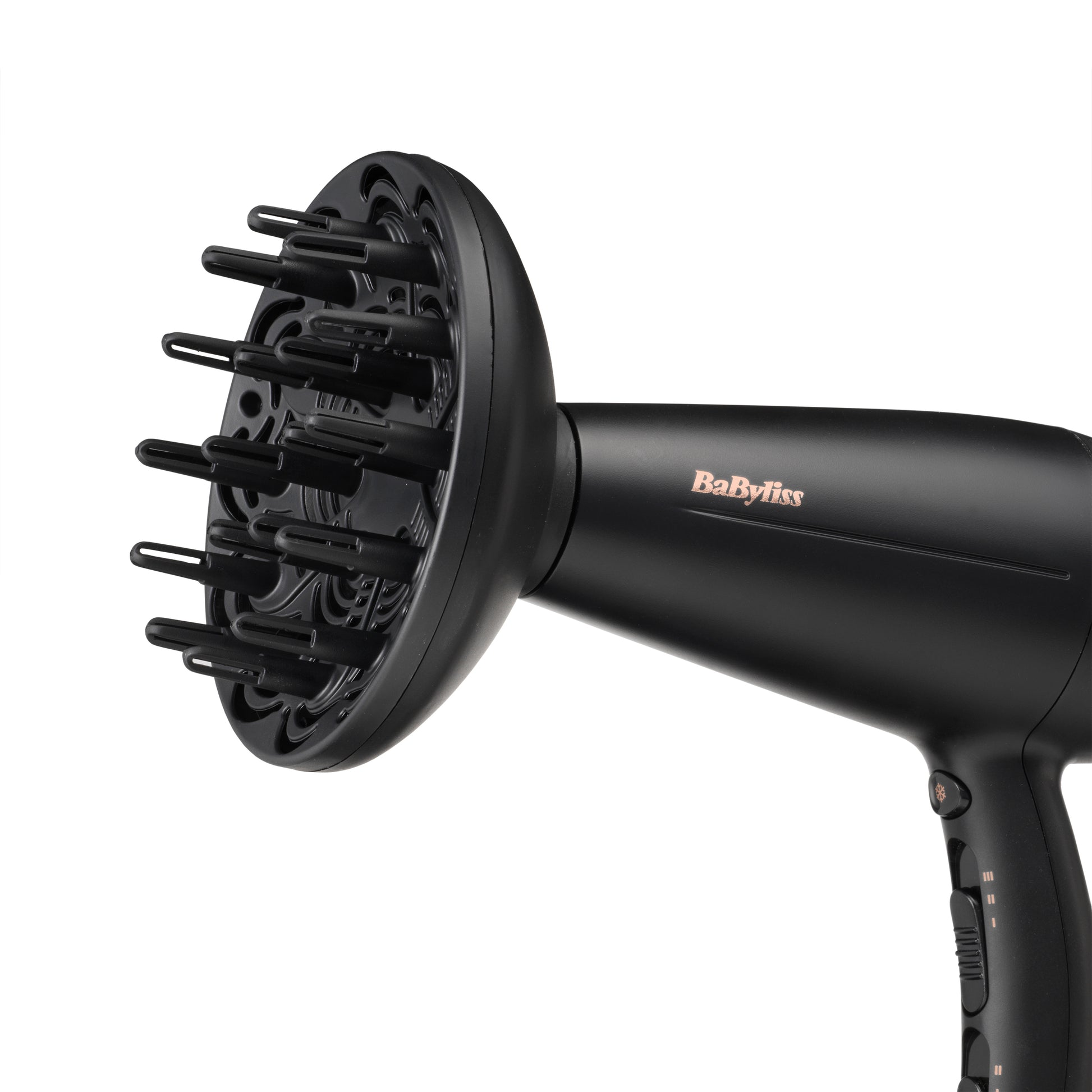 BaByliss Haartrockner D570DE – 2200 W, Ionenfunktion, Keramik-Heizsystem, 2 Geschwindigkeiten, 3 Heizstufen – Schwarz