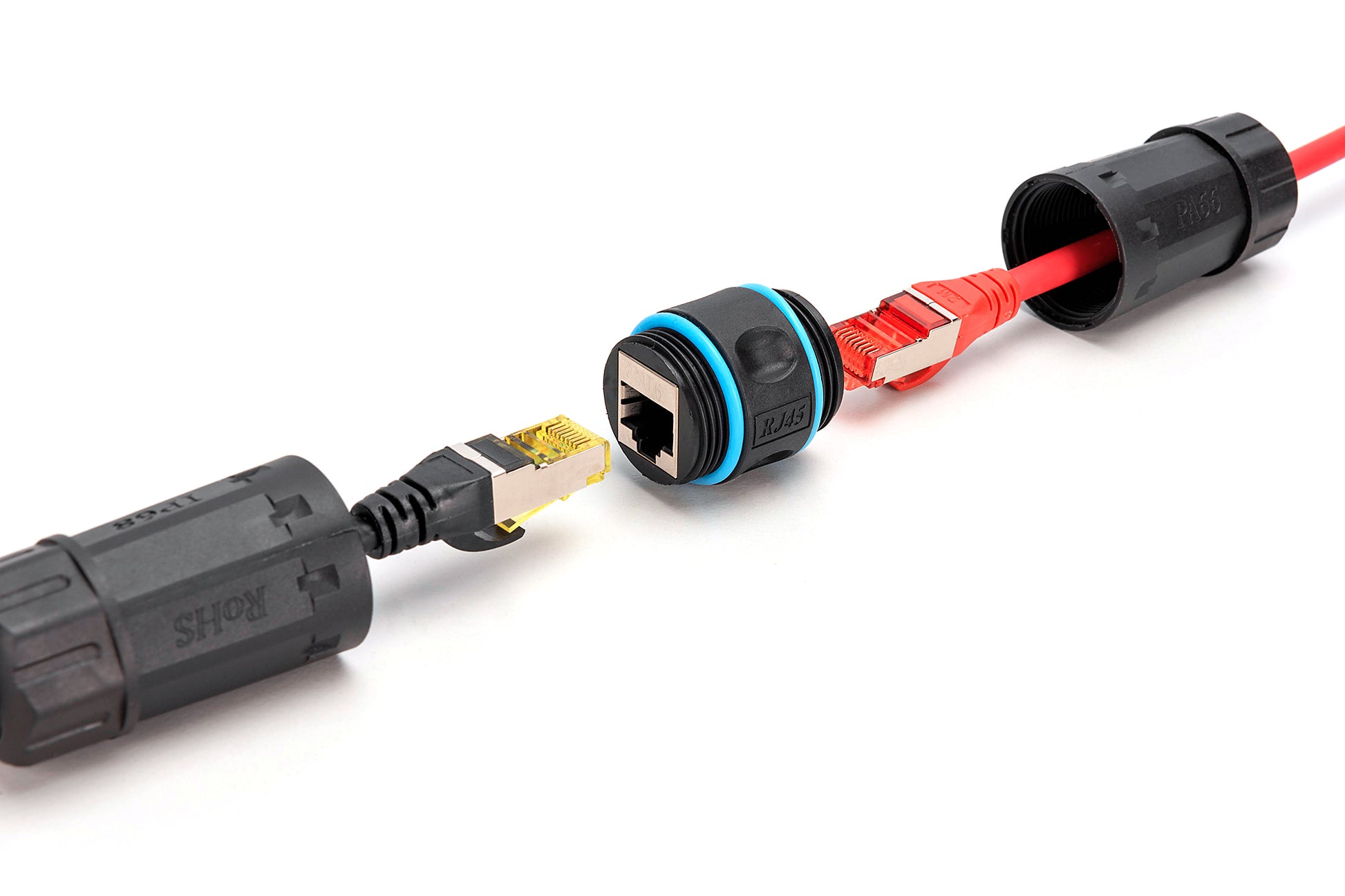 Digitus RJ-45 auf RJ-45 Adapter, Cat 6A, 10 Gbit/s Ethernet, IP68