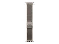 Apple Milanese Loop – Armband – für Apple Watch 49 mm, Natürlich (Grau), Grösse L, Titan