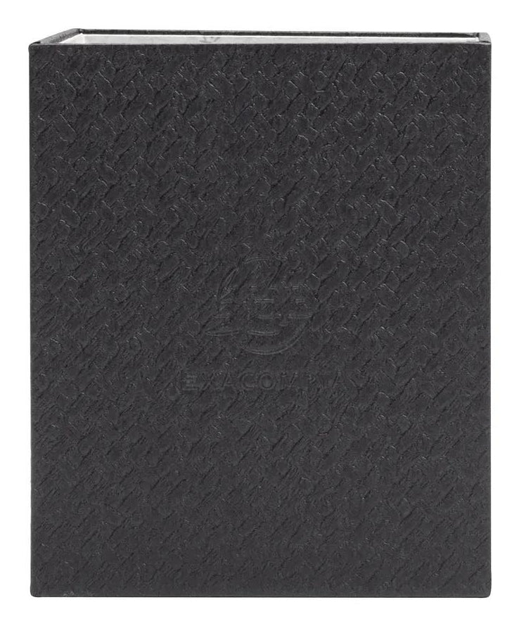 Exacompta OfficeByMe 67601E Stifteköcher – 3 Fächer, Schwarz, Karton, B 91 × H 108 × T 91 mm, 8er-Set