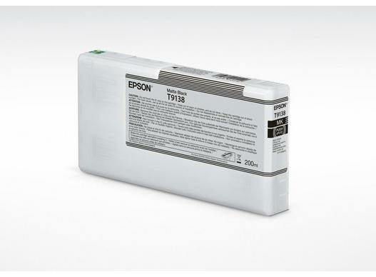 Epson T9138 Mattschwarz Tintenpatrone (Original) – 200 ml – für SureColor SC-P5000 STD/STD Spectro/Violet …