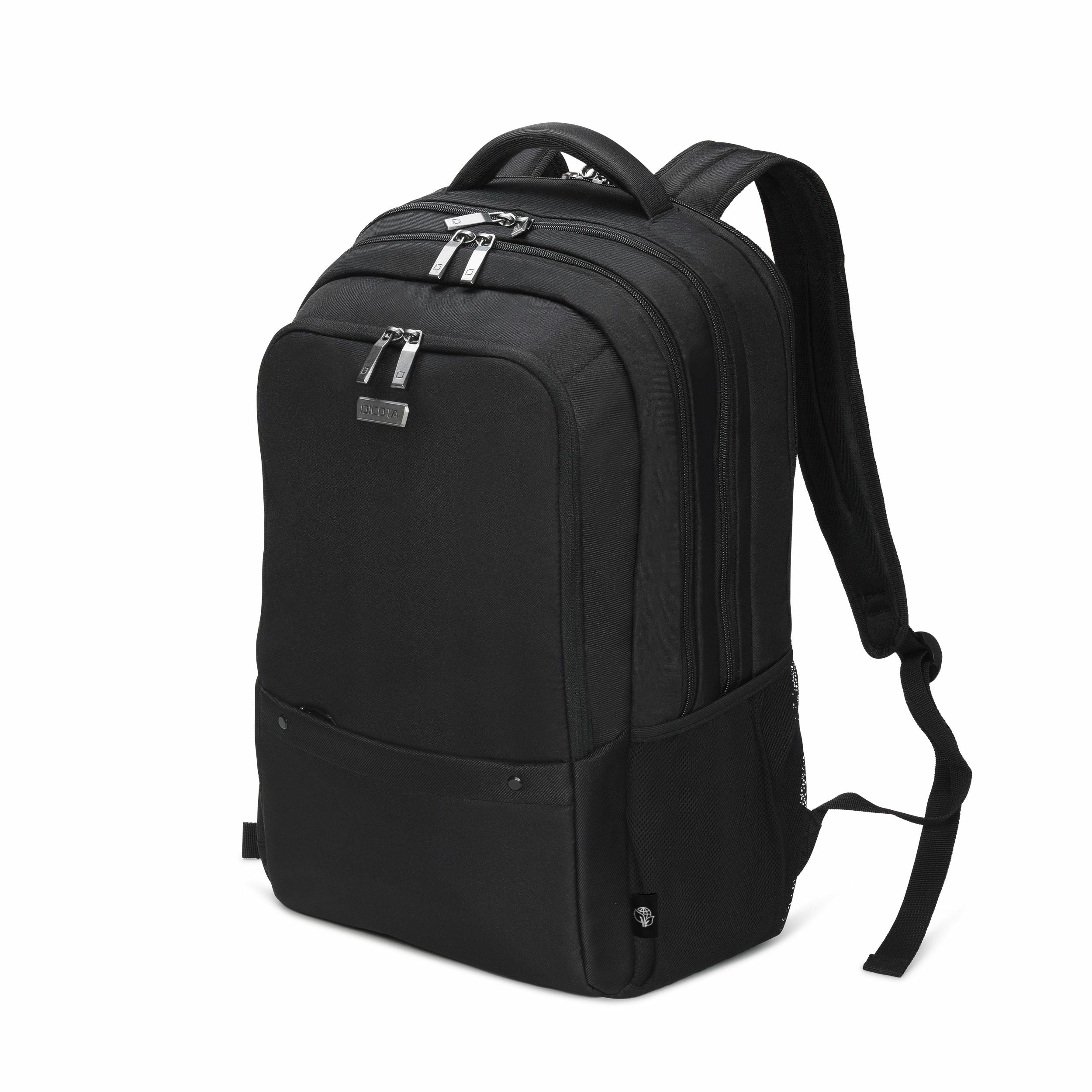 DICOTA Notebook-Rucksack 15,6" – aus recycelten Materialien – Schwarz