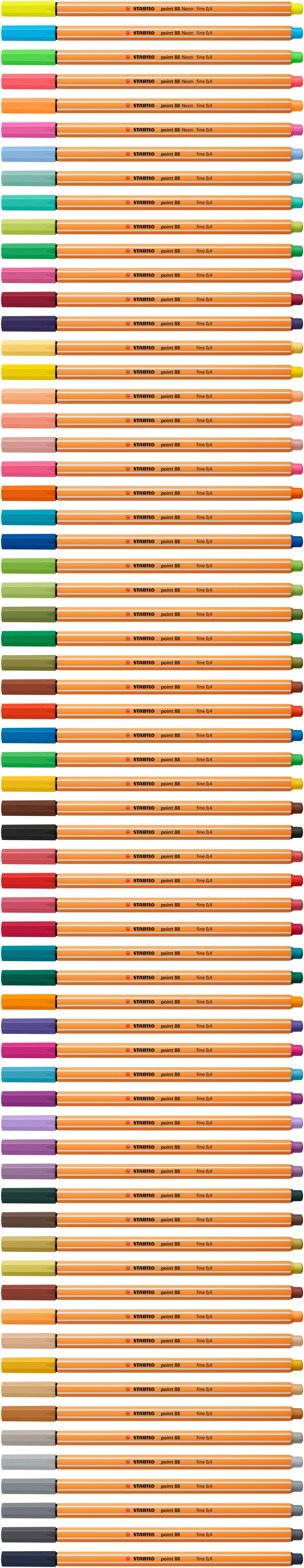STABILO Point 88 Fineliner 0,4 mm – Eisblau