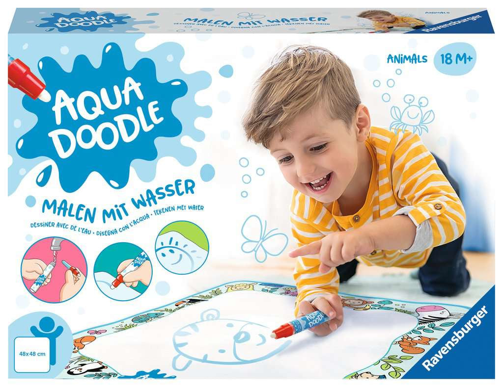 Ravensburger Aquadoodle Animals Malbuch – 50 × 50 cm – mehrfarbig