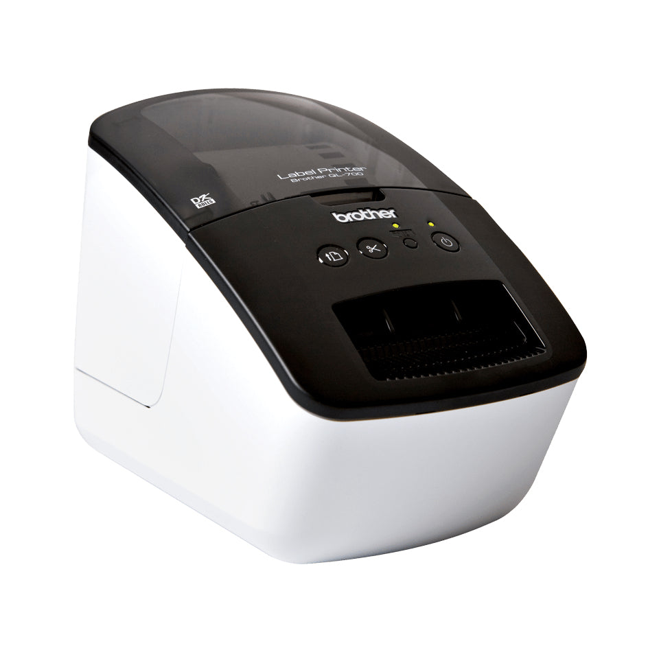Brother QL-700 – Etikettendrucker (Thermodirekt), 62 mm, 300×300 dpi, 150 mm/s, USB, DK, Autoabschneider