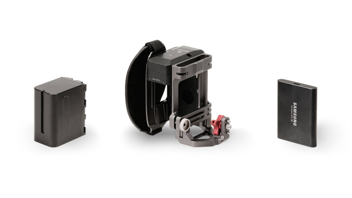 Tilta TA-SH3-97 Side Power Handle – für Sony a7, a9, Canon 5D und andere – Grau