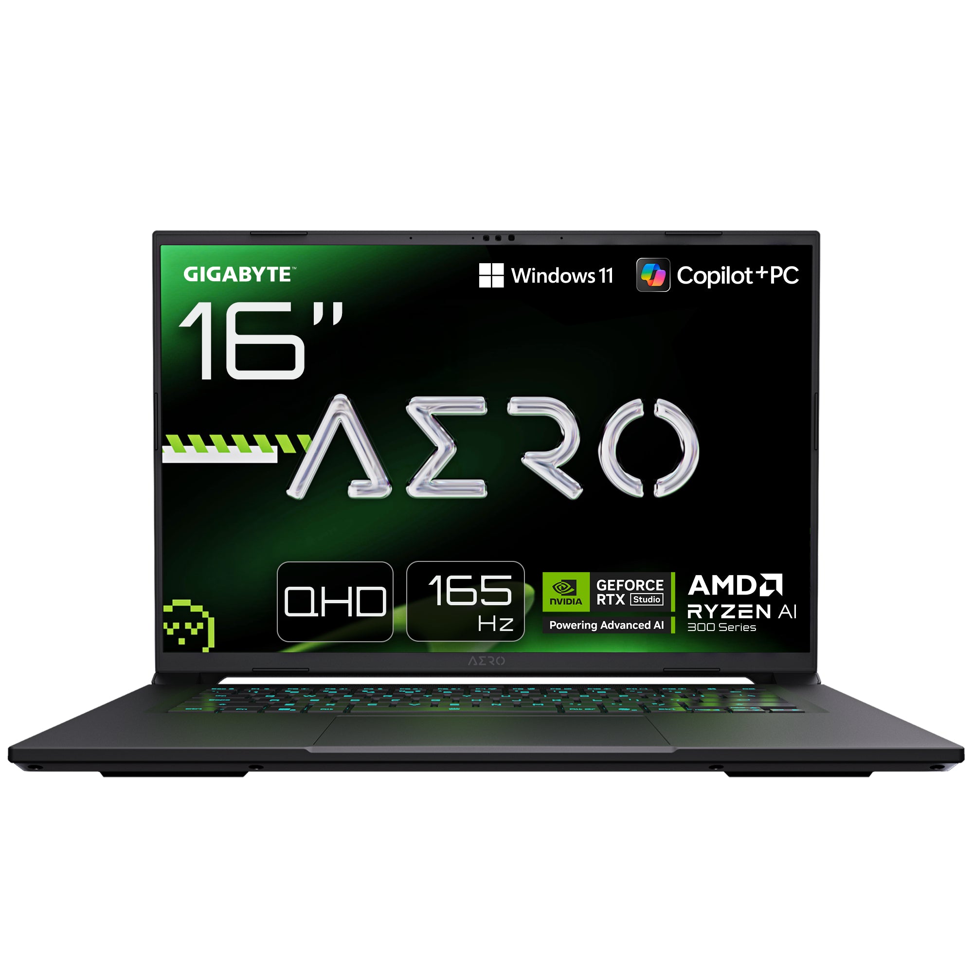 GIGABYTE AERO X16 – 16" WQXGA, Ryzen AI 7 350, 32 GB, 1 TB SSD, RTX 5060, Win 11 Home