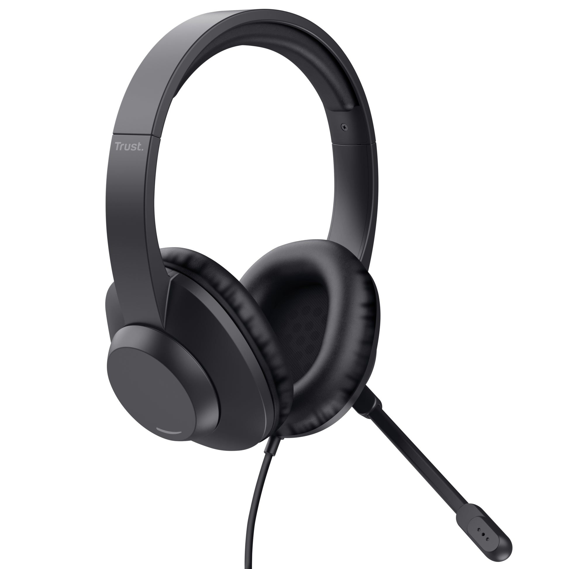 Trust Ayda Max – Duo Headset – USB‑A – Stummschaltung, On-Ear-Bedienelemente – Schwarz