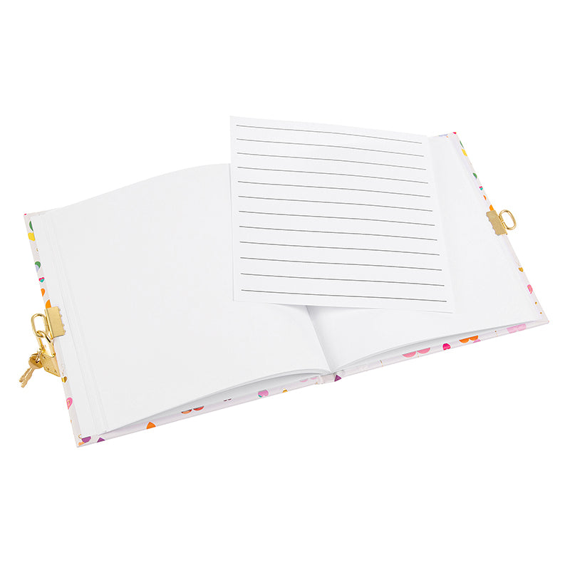 Goldbuch Tagebuch Heart Light – mit Verschluss – 96 Seiten – 165 × 165 mm – Hardcover, mehrfarbig