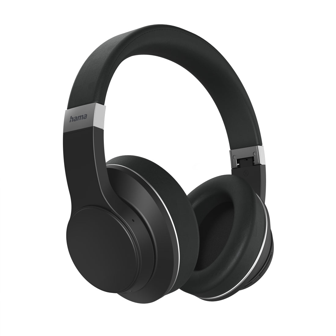 Hama Passion Voyage Over-Ear Kopfhörer – BT 5.0, 3,5 mm Klinke, ANC, Qi-Laden, Schwarz