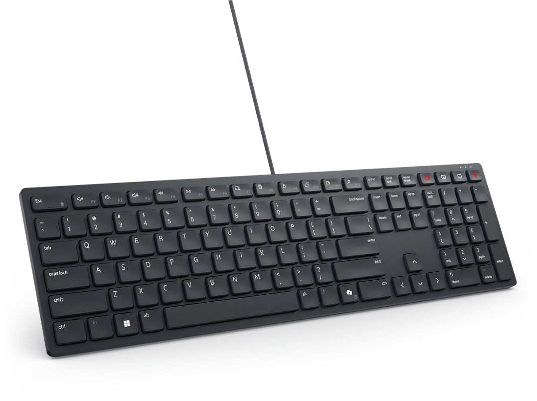 Dell KB525C – Tastatur – kabelgebunden, USB – QWERTY (US-INT) – beleuchtet – schwarz