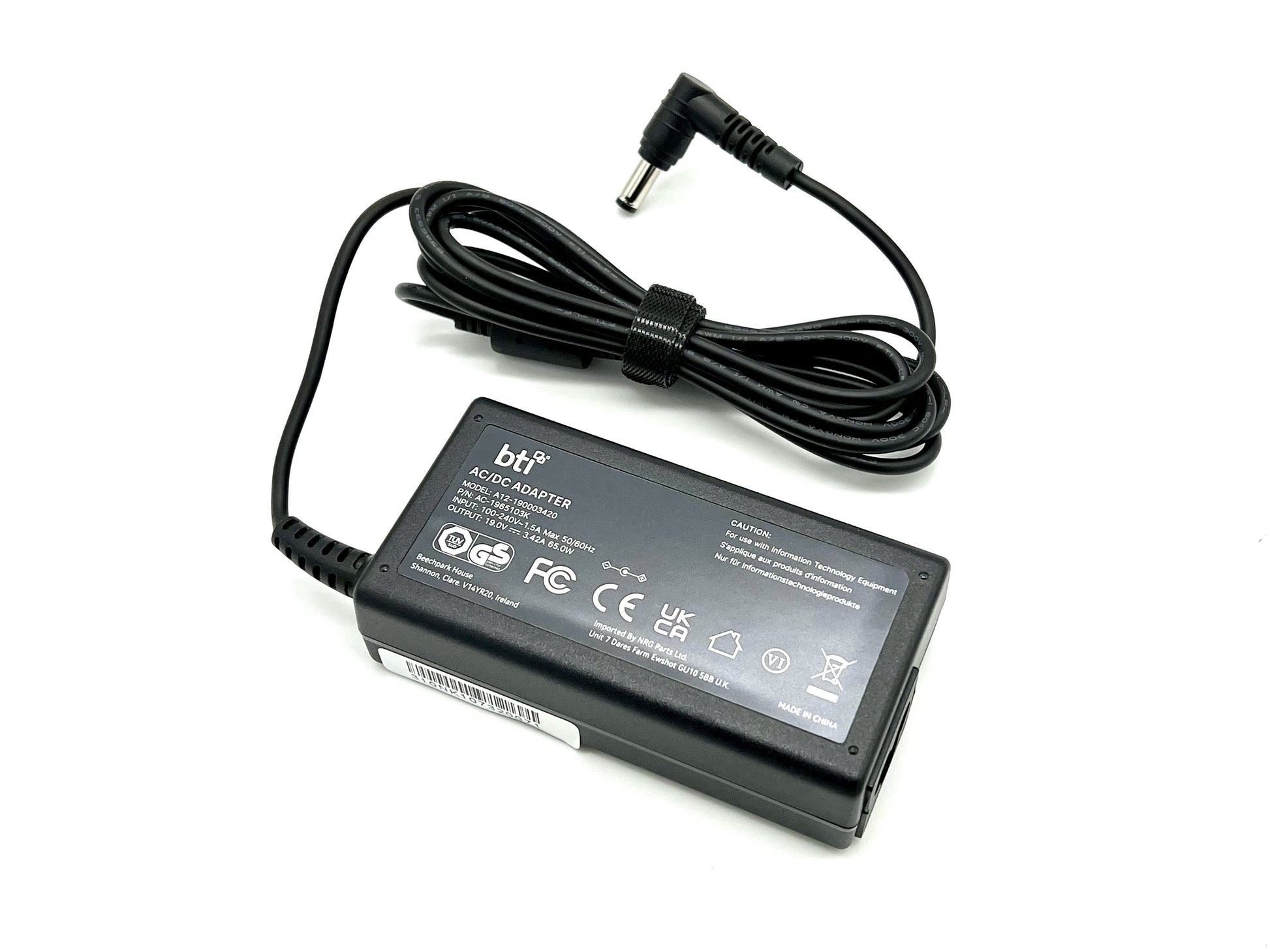BTI AC-1965103K-EU Netzteil 65 W – 5–20 V, 5,5×2,5 mm, EU-Stecker (Typ C) – für Toshiba, Fujitsu
