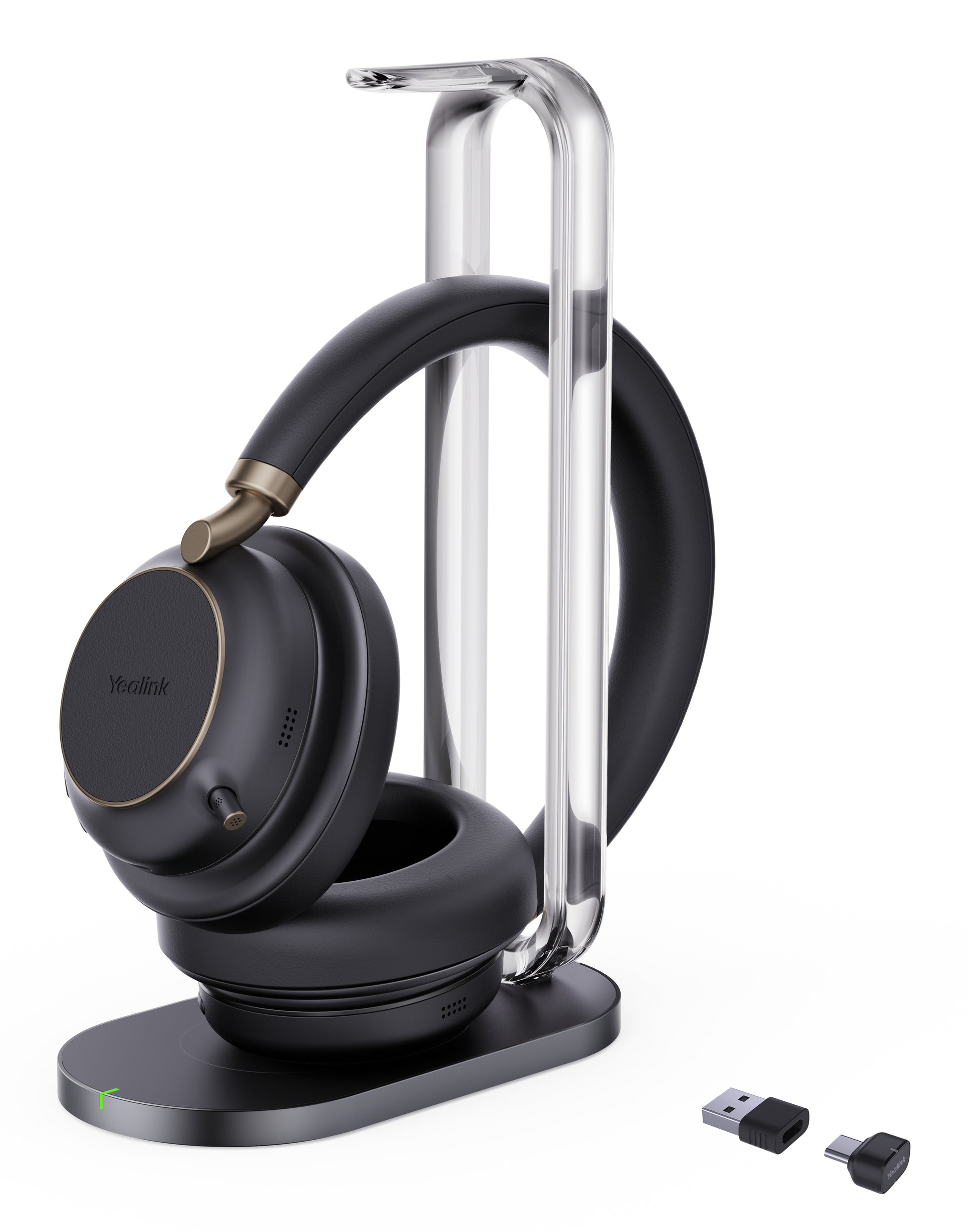 Yealink BH76 Plus – mit Ladestation, kabellos, USB-C/USB-A, schwarz