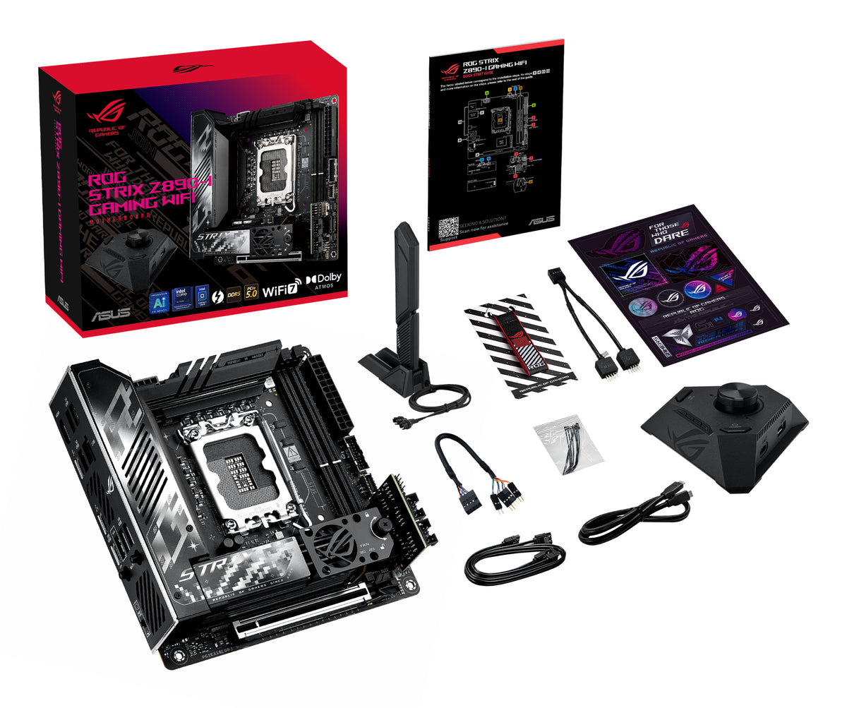 ASUS ROG STRIX Z890-I GAMING WIFI – Mainboard – LGA 1851, Intel Z890, Mini-ITX, DDR5, 96 GB