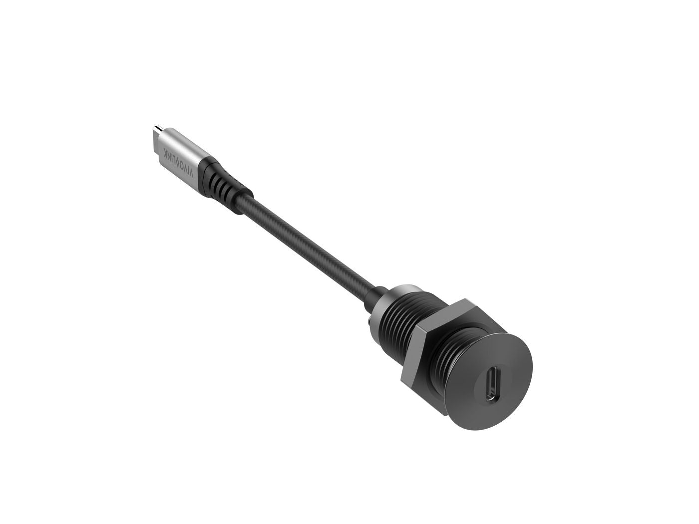 Vivolink USB-C Tischsteckdose – PROUSBCMF0.3SOCKET-B, 0,3 m Kabel, USB 3.2 Gen 2
