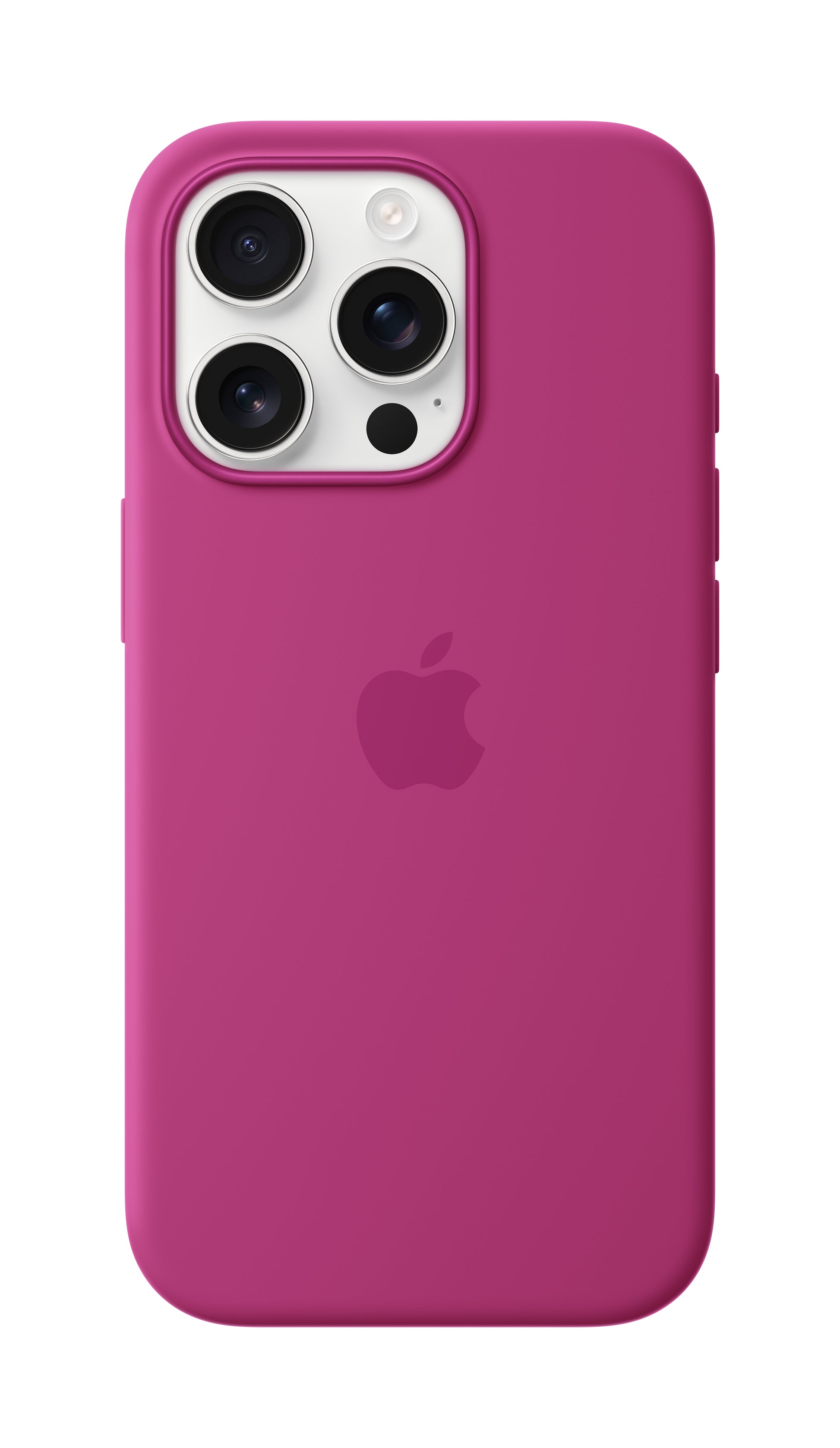 Apple Backcover – für Apple iPhone 16 Pro, MagSafe, Silikon+Mikrofaser, Fuchsia