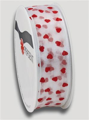 Pattberg Bänder-Set Herzen, Polyester – 10 × 3 m, 25 mm