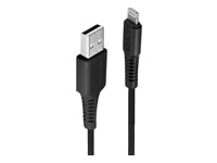 Lindy USB auf Lightning Kabel, 3 m, Schwarz – für iPhone, iPad, iPod