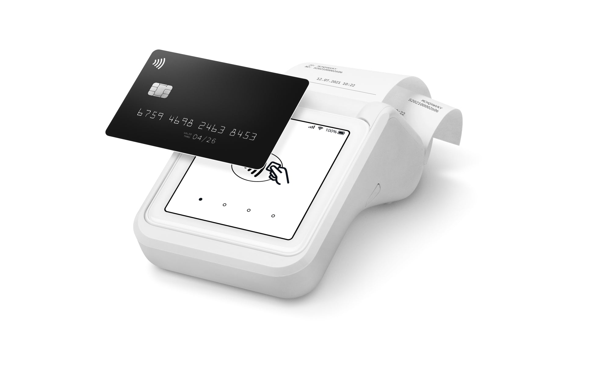 SumUp Solo – Mobiles POS-Terminal – WLAN, 4G, NFC – Weiss