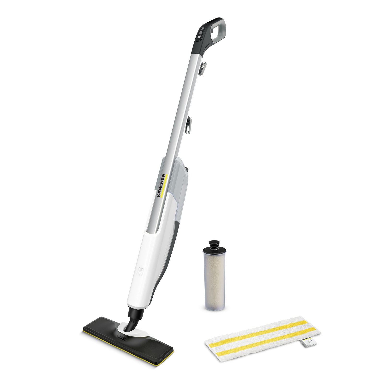 Kärcher Dampfmopp SC 2 Upright – 0,4 l – Schwarz/Weiss – 16,8 × 31,4 × 118,5 cm