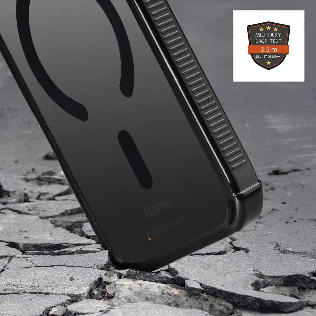 Hama Extreme Protect Backcover – für Apple iPhone 17 Pro / 18 Pro, MagSafe, D3O+PC, Schwarz