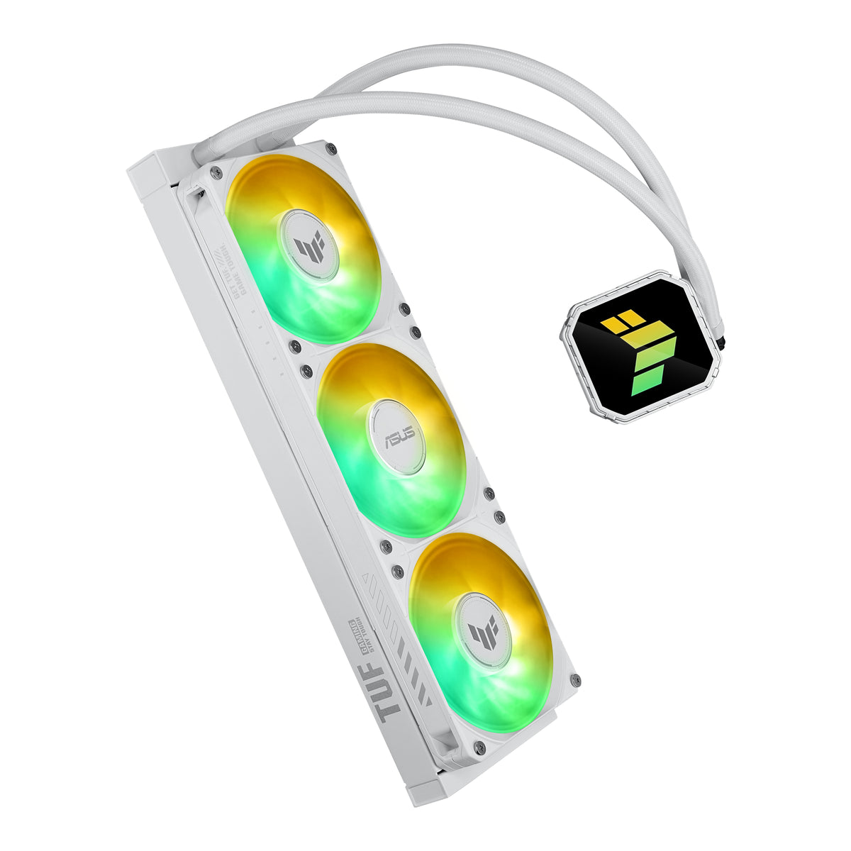 ASUS TUF Gaming LC III 360 ARGB – All-in-One Flüssigkeitskühler – Radiator 360 mm, 3×120 mm Lüfter, Weiss