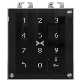 2N Zutrittsleser IP Verso Touch – 108 × 45 × 131 mm, schwarz