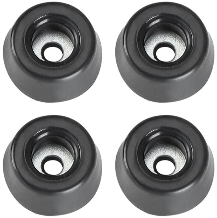 Adam Hall 4903 M4 AH – Gummifuss – Durchmesser 20 mm, Höhe 9 mm, PVC – Schwarz – 4er-Set