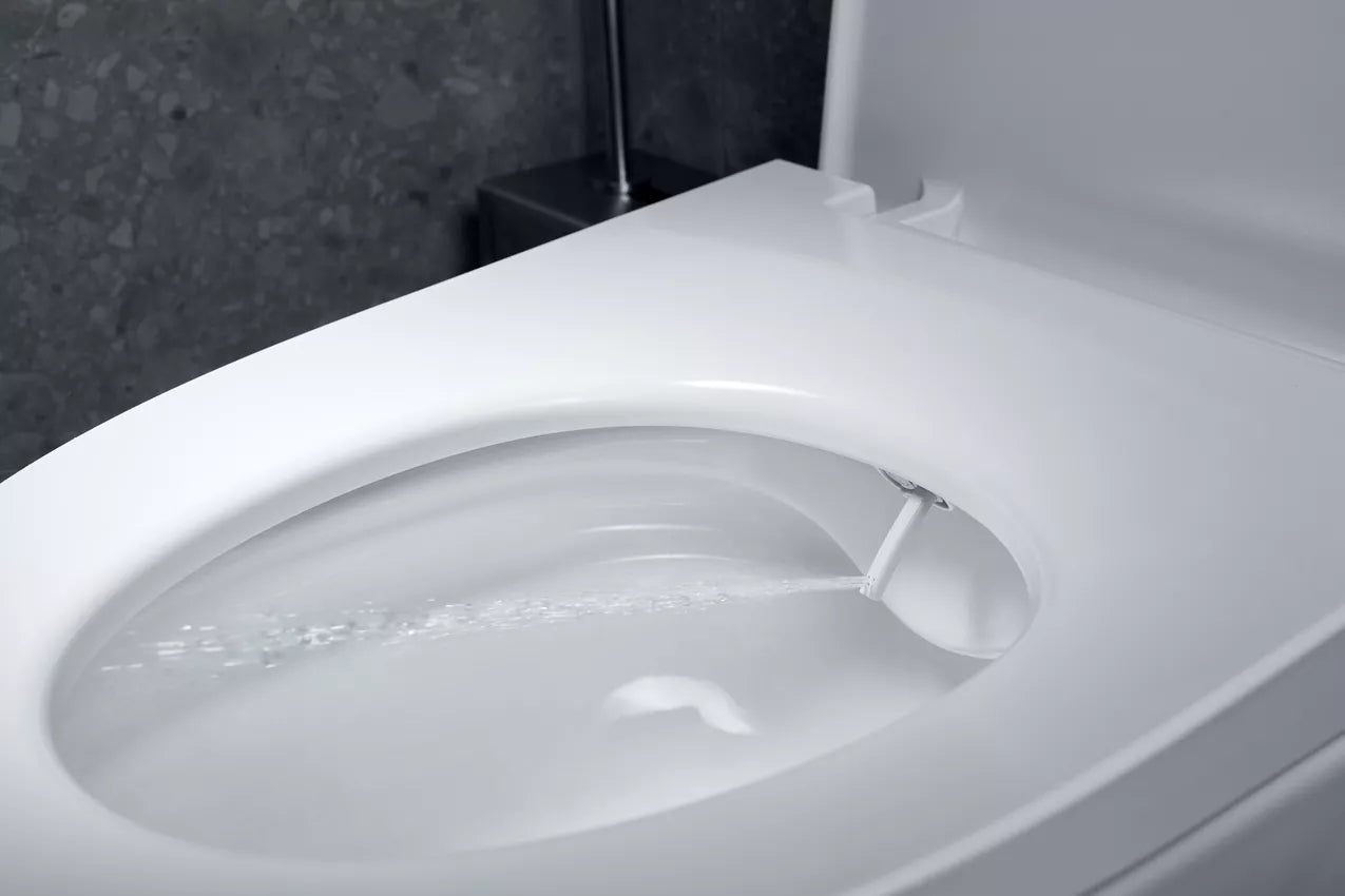 Diaqua Toilettensitz – Duroplast, weiss, verlängert, mit Deckel, Soft-Close, 42–48,3 × 37 cm