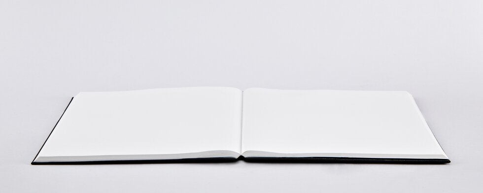 nuuna Notizbuch – A4 – blanko – 160 Blatt – 120 g/m² – Hardcover, Stiftschlaufe, Fadenheftung