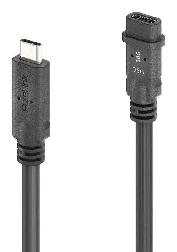 PureLink USB-Kabel, USB-C zu USB-C, 0,5 m, USB4, Lade-/Datenkabel