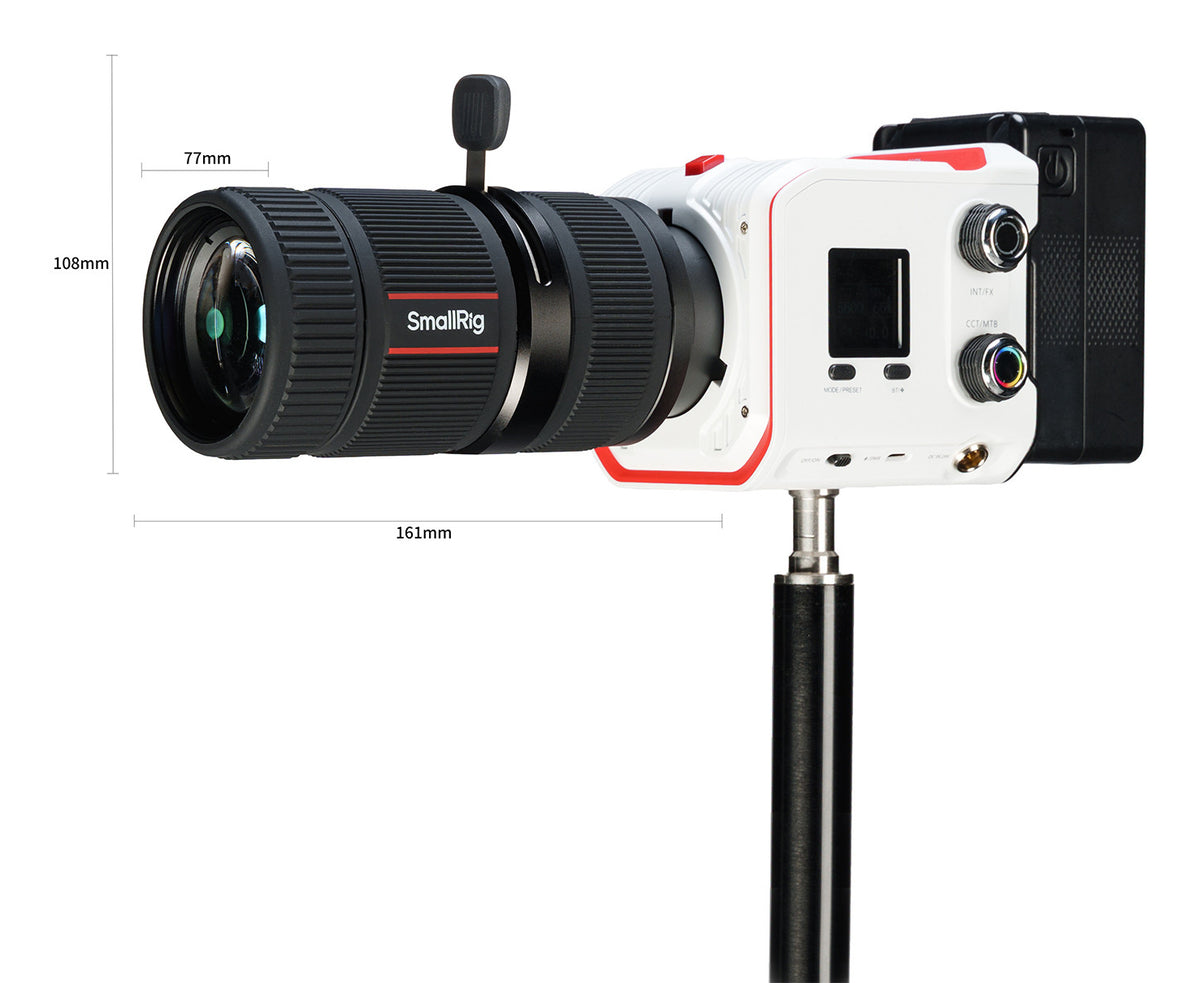 SmallRig SP-mini Spotlight Externe Kontrollleuchte – 77 × 108 × 161 mm – für RCmini-Mount COB-LED-Leuchten