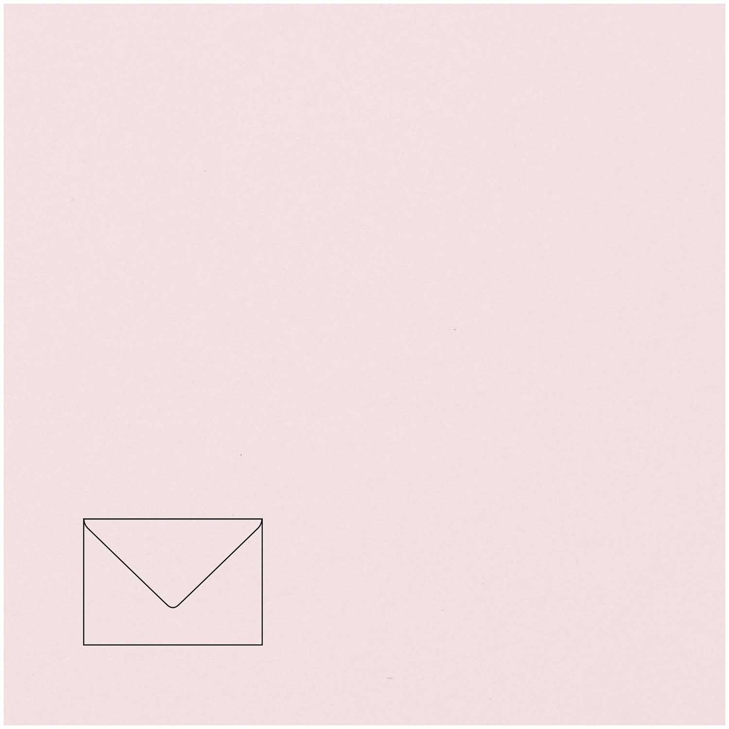 Rico Design Couvert B6, ohne Fenster, rosa, 100 g/m² – 50 Stk.