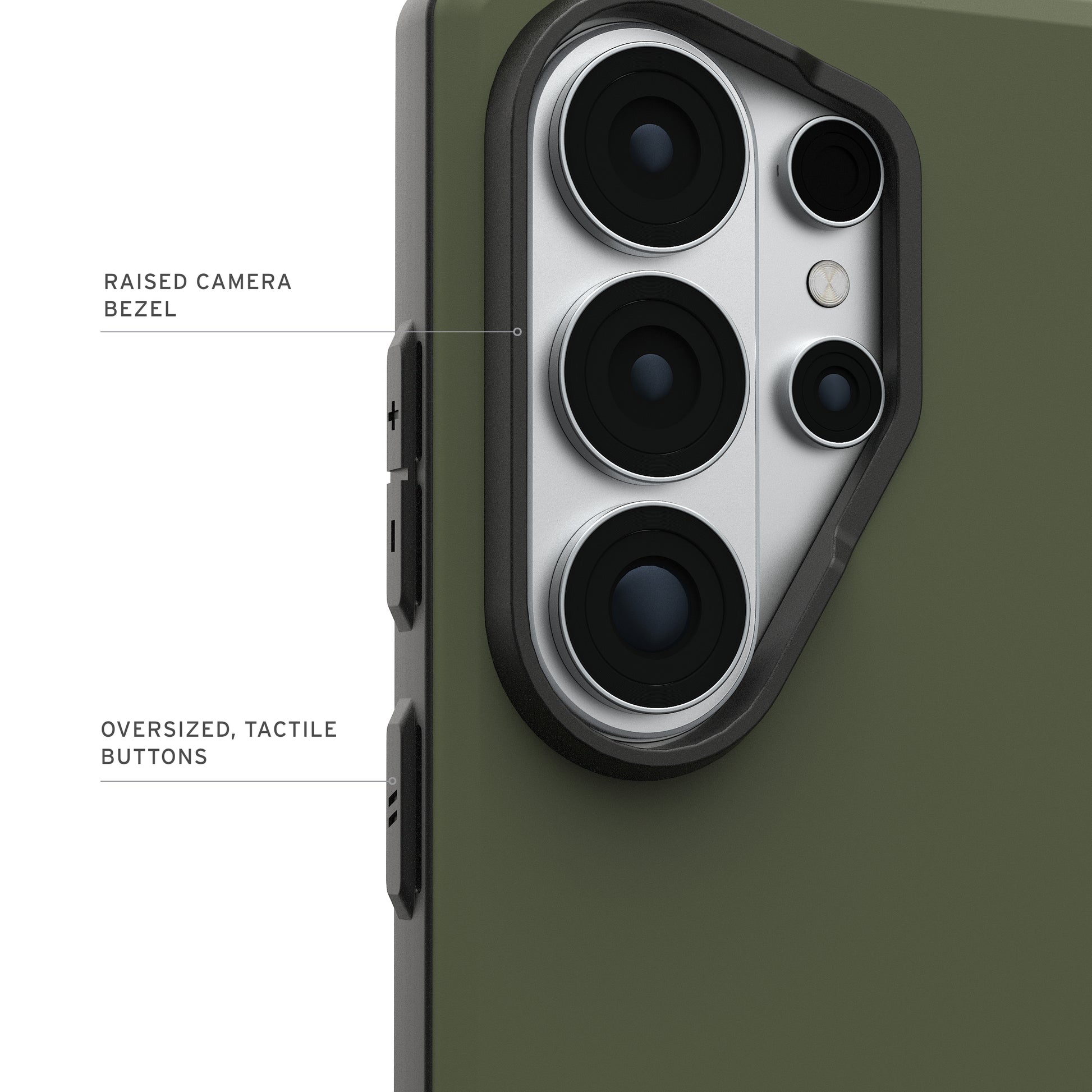 Urban Armor Gear UAG Civilian LT Backcover – für Samsung Galaxy S26 Ultra – MagSafe, PC, Olive