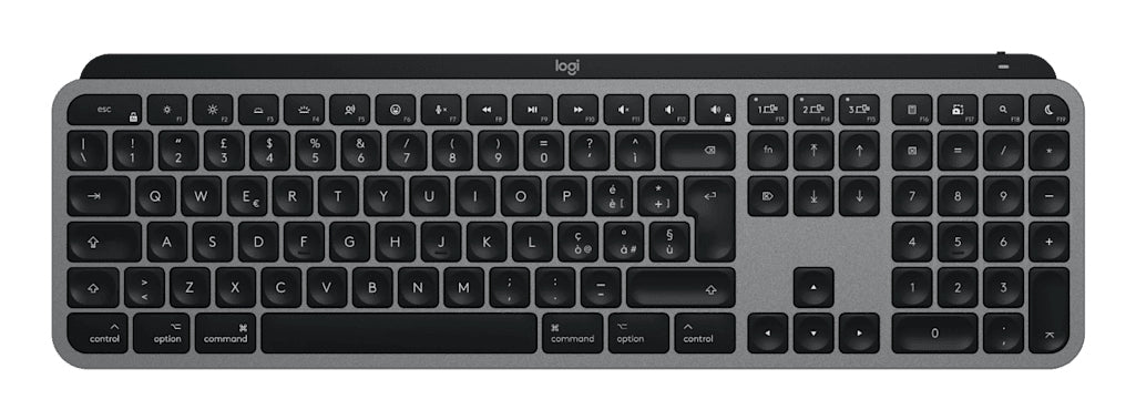 Logitech MX Keys S – Tastatur – Bluetooth – Beleuchtet – QWERTY (IT) – Grau – für Mac