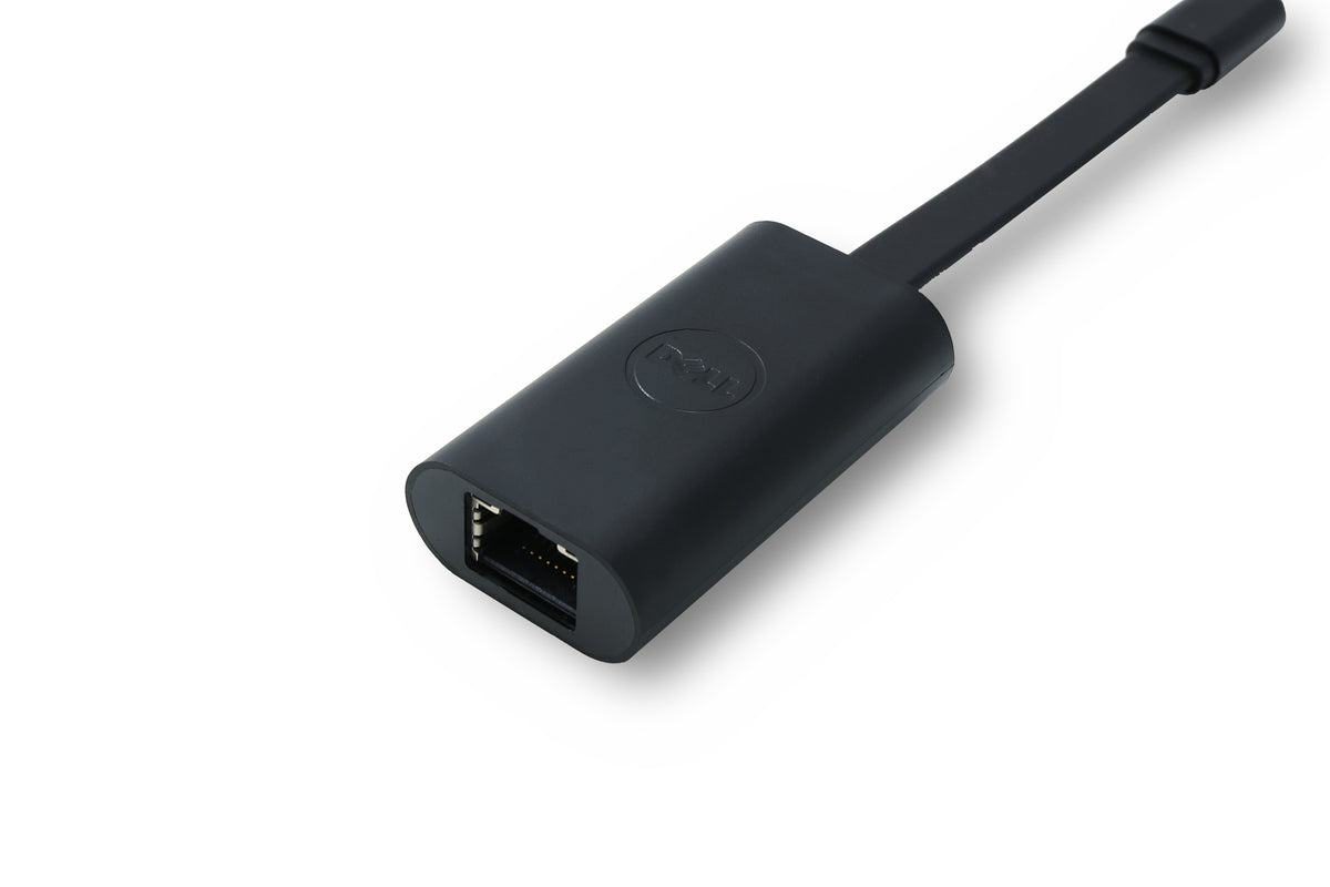 DELL SA224 USB-C zu RJ-45 Adapter – Schwarz, für Windows 10 x64, Windows 11 x64