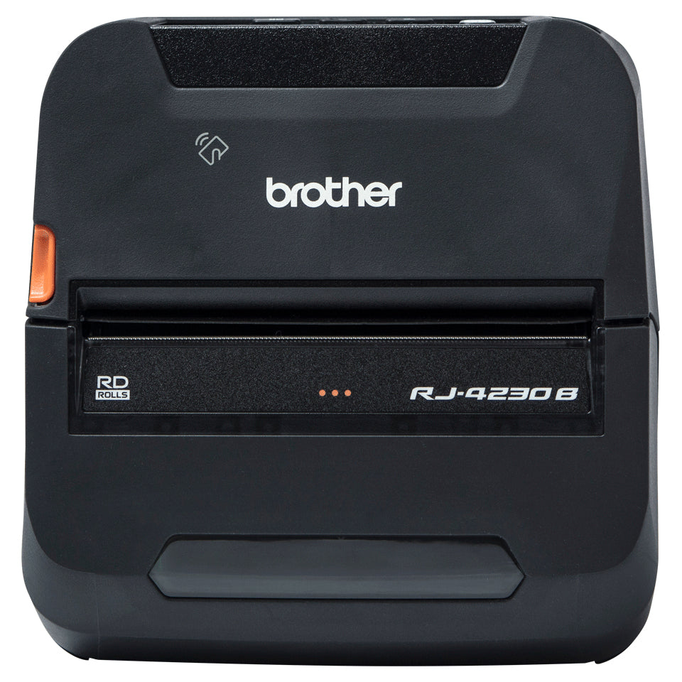 Brother RJ-4230B – Mobiler Drucker, Thermodirekt, für Etiketten 45–113 mm, 203 × 203 dpi, USB, Bluetooth