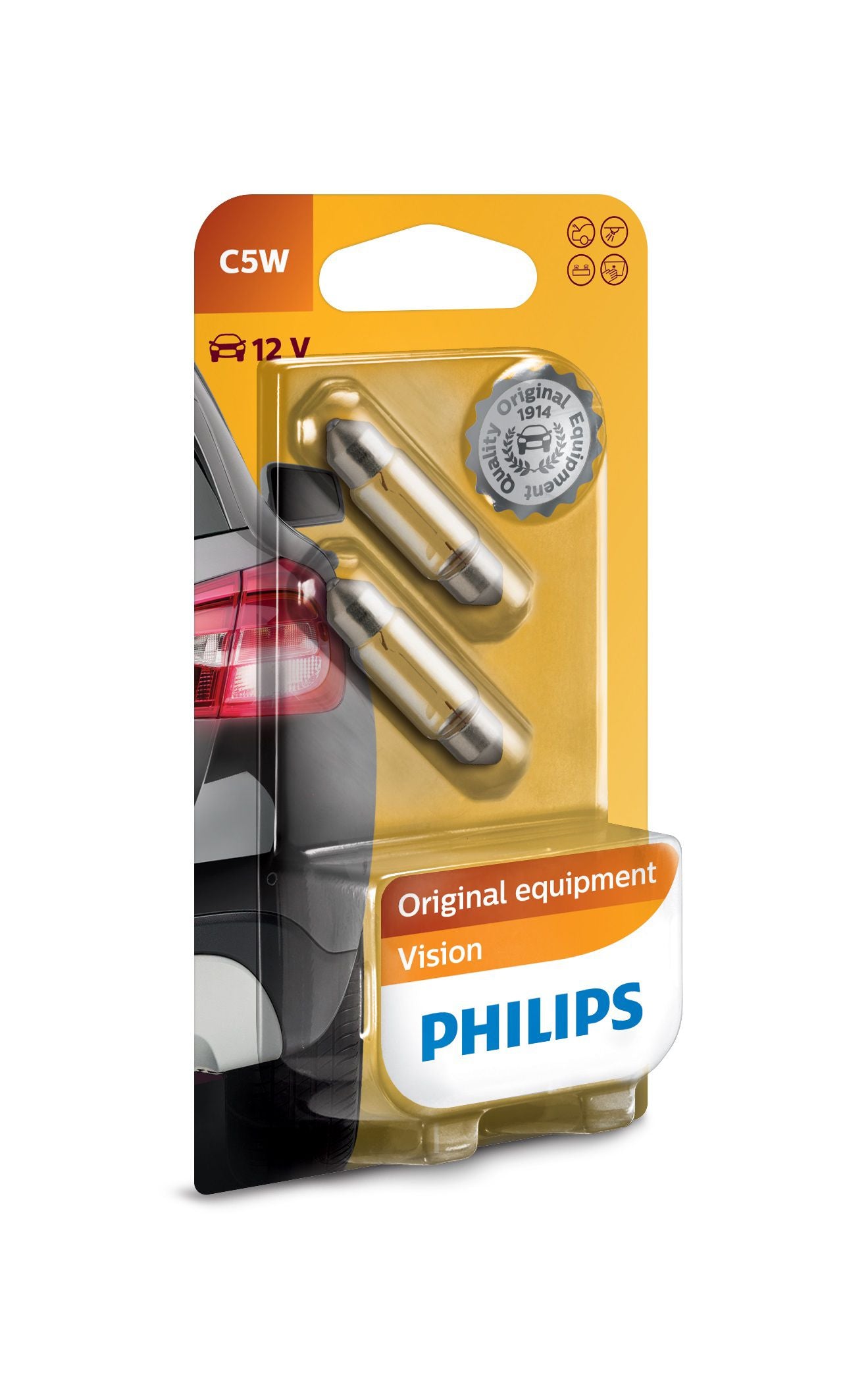 Philips Leuchtmittel SV8.5 – 45 lm, Neutralweiss – 2er-Pack
