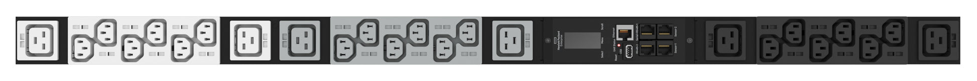 HPE G2 MTRD PDU 17,3 kVA – Messgerät, Dreiphasig, 48 A Eingang, 0U senkrecht – C13×18, C19×6 – 208 V